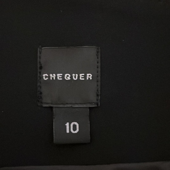 Chequer Women’s Black Sheath Dress, Size 10 - Picture 5 of 7